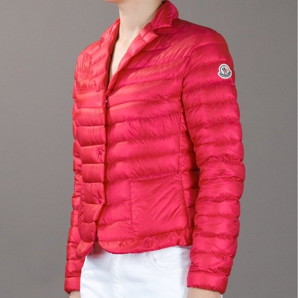 Hot Pink Moncler Lisette Down Coat Size 0